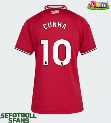 Manchester United Matheus Cunha #10 Hemmatröja Kvinnor 2026-27 Kortärmad